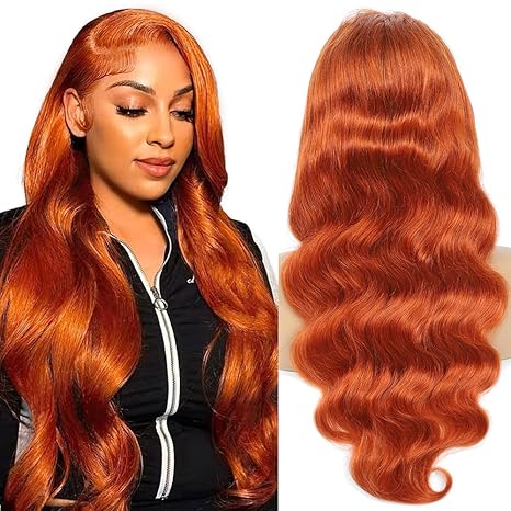 Wig store-Long Hair-Ginger Lace Front Wigs Human Hair Pre Plucked with Baby Hair- 13×6 HD Ginger Body Wave Lace Frontal Wigs Human Hair 2 Wig store-Long Hair-Ginger Lace Front Wigs Human Hair Pre Plucked with Baby Hair- 13x6 HD Ginger Body Wave Lace Frontal Wigs Human Hair - Image 2