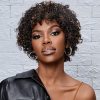 Wig store-Curly-LUVME 16 Inch V Part Wigs Human Hair for Women Jerry Curl 100% Brazilian Human Hair Wig 180% Density Natural Color Curly Human Hair Wig 5