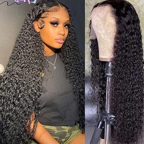 Wig store-water wave wig-Water Wave Lace Front Wigs 13×4 HD Trasparent Glueless Lace Frontal Wigs for Women Pre Plucked with Baby Hair 180 Density Wet and Wavy Wigs (26 inch) Wig store-water wave wig-Water Wave Lace Front Wigs 13x4 HD Trasparent Glueless Lace Frontal Wigs for Women Pre Plucked with Baby Hair 180 Density Wet and Wavy Wigs (26 inch)