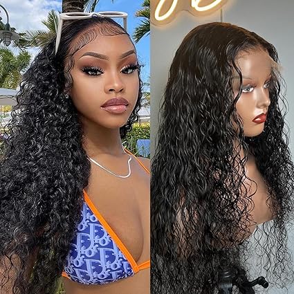 Wig store-Wavy-Water Wave Lace Front Wigs Human Hair 180% Density 13×4 HD Lace Frontal Wigs Pre Plucked with Baby Hair Wet and Wavy Curly Frontal Human Hair Wigs for Women Natural Color (30inch) Wig store-Wavy-Water Wave Lace Front Wigs Human Hair 180% Density 13x4 HD Lace Frontal Wigs Pre Plucked with Baby Hair Wet and Wavy Curly Frontal Human Hair Wigs for Women Natural Color (30inch)