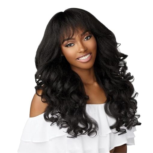 Wig store-Wavy-Sensationnel Dashly wig - unit 21 non lace cap ready to wear ear to ear lacepart synthetic (BALAYAGECOPPER)