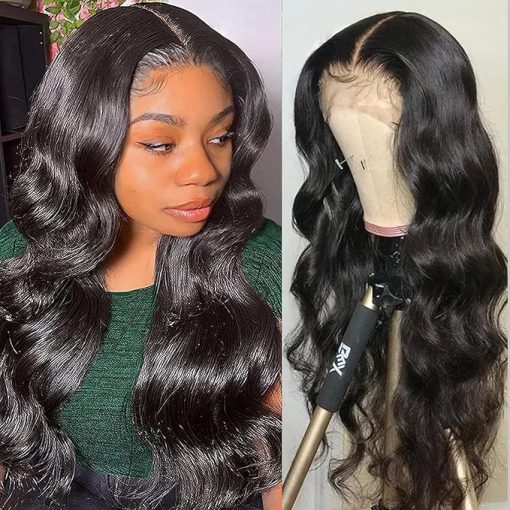 Wig store-5x5 HD Lace Closure Wigs Human Hair-5x5 HD Transparent Lace Front Wigs Human Hair Pre Plucked with Baby Hair 180% Density Brazilian Body Wave Human Hair Wigs for Black Women Full and Thick(Body Wave Wig- 20 Inch)