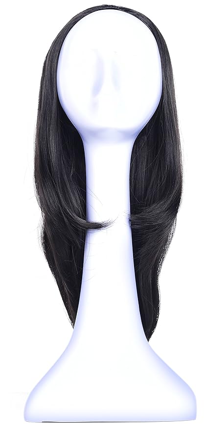Wig store-Curly-Onedor 22″ Semi Curly Hair Women Ladies 3/4 Half Wig Premium Japanese Synthetic fibers Wigs with Secured Mesh Head Cap (R1) 3 Wig store-Curly-Onedor 22" Semi Curly Hair Women Ladies 3/4 Half Wig Premium Japanese Synthetic fibers Wigs with Secured Mesh Head Cap (R1) - Image 3