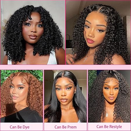 Wig store-Straight-20 Inch Deep Curly Human Hair Wig Middle Part 13X4 Lace Front Wigs Pre-Plucked Hairline for Black Women Glueless 180% Density Brazilian Virgin Hair Curly Wig Natural Color 3 Wig store-Straight-20 Inch Deep Curly Human Hair Wig Middle Part 13X4 Lace Front Wigs Pre-Plucked Hairline for Black Women Glueless 180% Density Brazilian Virgin Hair Curly Wig Natural Color - Image 3