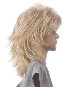 Wig store-Curly-H&Bwig Mullet Wig with Bangs 70s Disco Party Mens Hippie Wigs Brown Long Curly Male Wig Halloween Costumes 80s Rocker Wig(Blonde) 2