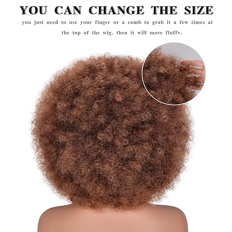 Wig store-Kinky-ANNISOUL Afro Wigs for Black Women Short Curly Afro Kinky Wig 70s Bouncy Huge Fluffy Puff Wigs Premium Synthetic for Cosplay and Daily 3 Wig store-Kinky-ANNISOUL Afro Wigs for Black Women Short Curly Afro Kinky Wig 70s Bouncy Huge Fluffy Puff Wigs Premium Synthetic for Cosplay and Daily - Image 3
