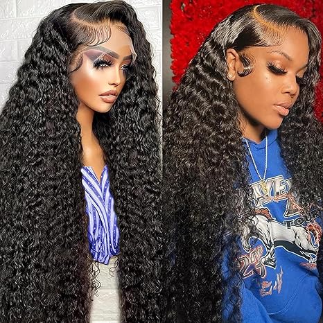 Wig store-Wavy-Deep Wave Frontal Wig 13×6 HD Lace Front Wigs Human Hair Pre Plucked Deep Wave Lace Front Wigs Human Hair Curly Lace Front Wigs for Women Glueless Deep Wave Wigs 180% Density 26 Inch Wig store-Wavy-Deep Wave Frontal Wig 13x6 HD Lace Front Wigs Human Hair Pre Plucked Deep Wave Lace Front Wigs Human Hair Curly Lace Front Wigs for Women Glueless Deep Wave Wigs 180% Density 26 Inch