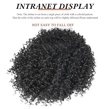 Wig store-Curly-LEOSA Kinky Curly Headband Wigs for Women Short Hair Afro Curly Headband Wig Natural Black Afro Wig with Headband Attached Black Half Wig 2 Wig store-Curly-LEOSA Kinky Curly Headband Wigs for Women Short Hair Afro Curly Headband Wig Natural Black Afro Wig with Headband Attached Black Half Wig - Image 2