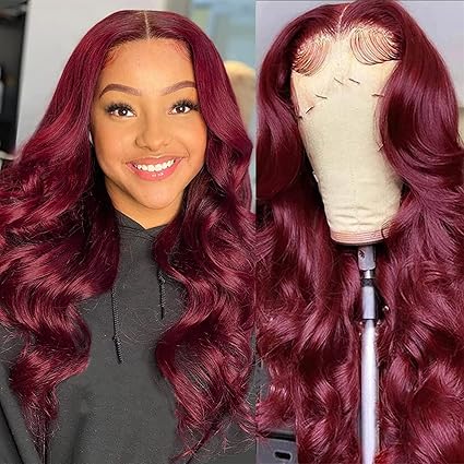 Wig store-Wavy-West Kiss Burgundy Lace Front Wig – Human Hair- 5×5 HD Lace Closure Wig store-Wavy-West Kiss Burgundy Lace Front Wig - Human Hair- 5x5 HD Lace Closure