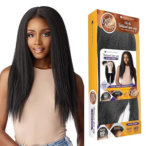 Wig store-Straight-Sensationnel Curls kinksandco kinkyedges wig – kinky straight 24 inch 13×6 lace frontal natural kinkytexture edged hairline for natural 3c to 4c hair textures (BALAYAGEGOLD) Wig store-Straight-Sensationnel Curls kinksandco kinkyedges wig - kinky straight 24 inch 13x6 lace frontal natural kinkytexture edged hairline for natural 3c to 4c hair textures (BALAYAGEGOLD)