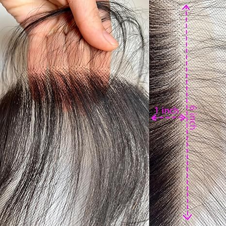 Wig store-Thick-HD Lace Hairline With Baby Hair 6×1 Replacement Forehead Fringe Bangs Swiss Transparent Lace Edges Hairpieces Remy Human Hair Natural Color For Women 3 Wig store-Thick-HD Lace Hairline With Baby Hair 6x1 Replacement Forehead Fringe Bangs Swiss Transparent Lace Edges Hairpieces Remy Human Hair Natural Color For Women - Image 3