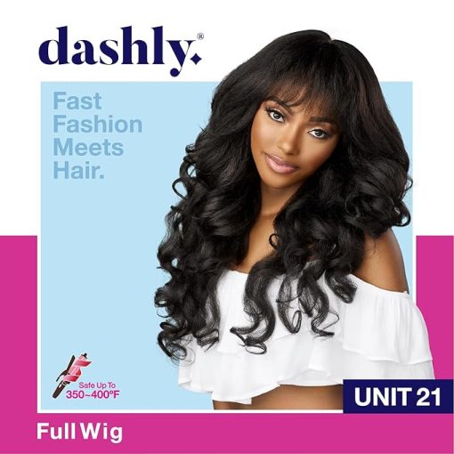 Wig store-Wavy-Sensationnel Dashly wig - unit 21 non lace cap ready to wear ear to ear lacepart synthetic (BALAYAGECOPPER) - Image 3