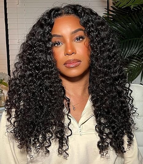 Wig store-Straight-20 Inch Deep Curly Human Hair Wig Middle Part 13X4 Lace Front Wigs Pre-Plucked Hairline for Black Women Glueless 180% Density Brazilian Virgin Hair Curly Wig Natural Color Wig store-Straight-20 Inch Deep Curly Human Hair Wig Middle Part 13X4 Lace Front Wigs Pre-Plucked Hairline for Black Women Glueless 180% Density Brazilian Virgin Hair Curly Wig Natural Color