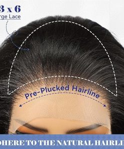 Wig store-Long Hair-HAIRCUBE 13×6 HD Synthetic Lace Front Wig- 24 Inch Black Synthetic Lace Front Wig 2