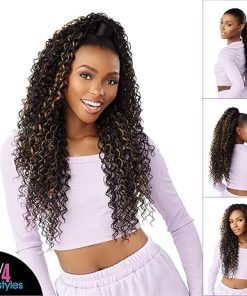 Wig store-Curly-Sensationnel Instant updown halfwig pony – IUD 22 4 style in 1 half wig and pony drawstring (BALAYAGEMOCHA) 2