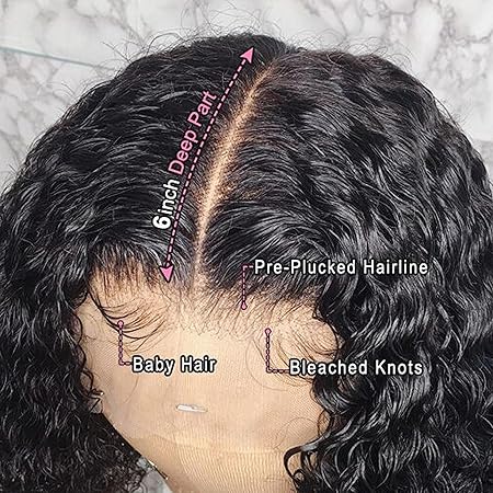 Wig store-Straight-360 Lace Frontal Wig 180% Density Pre-Plucked Hairline 360 Lace Front Brazilian Remy Human Hair Wig Curly Hair Wig for Black Women (16inch with 180% density) 3 Wig store-Straight-360 Lace Frontal Wig 180% Density Pre-Plucked Hairline 360 Lace Front Brazilian Remy Human Hair Wig Curly Hair Wig for Black Women (16inch with 180% density) - Image 3