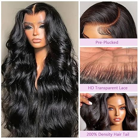 Wig store-Thick-28 Inch 13×6 Lace Front Wigs Human Hair 200% Density Body Wave Lace Front Wigs Human Hair Pre Plucked HD Lace Frontal Wigs Human Hair for Women Glueless Brazilian Virgin Human Hair with Baby Hair 3 Wig store-Thick-28 Inch 13x6 Lace Front Wigs Human Hair 200% Density Body Wave Lace Front Wigs Human Hair Pre Plucked HD Lace Frontal Wigs Human Hair for Women Glueless Brazilian Virgin Human Hair with Baby Hair - Image 3