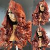 Wig store-Curly-Blue Ombre Short Bob Wig Blue to Light Blue Wig Short Curly Wavy Wig With Bangs for Women Ombre Blue Wig Heat Resistant Synthetic Hair Wigs for Daily Use Cosplay Wig With Wig Cap 4