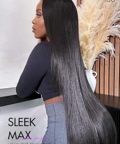 Wig store-Straight-LUVME HAIR Straight 5×5 Lace Front Wigs Human Hair Glueless Wigs Human Hair Pre Plucked Pre Cut Long Black Wig Lace Closure Wigs Frontal Wigs Human Hair 2