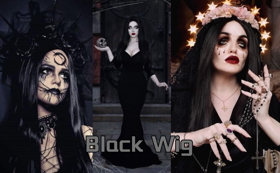 black wig