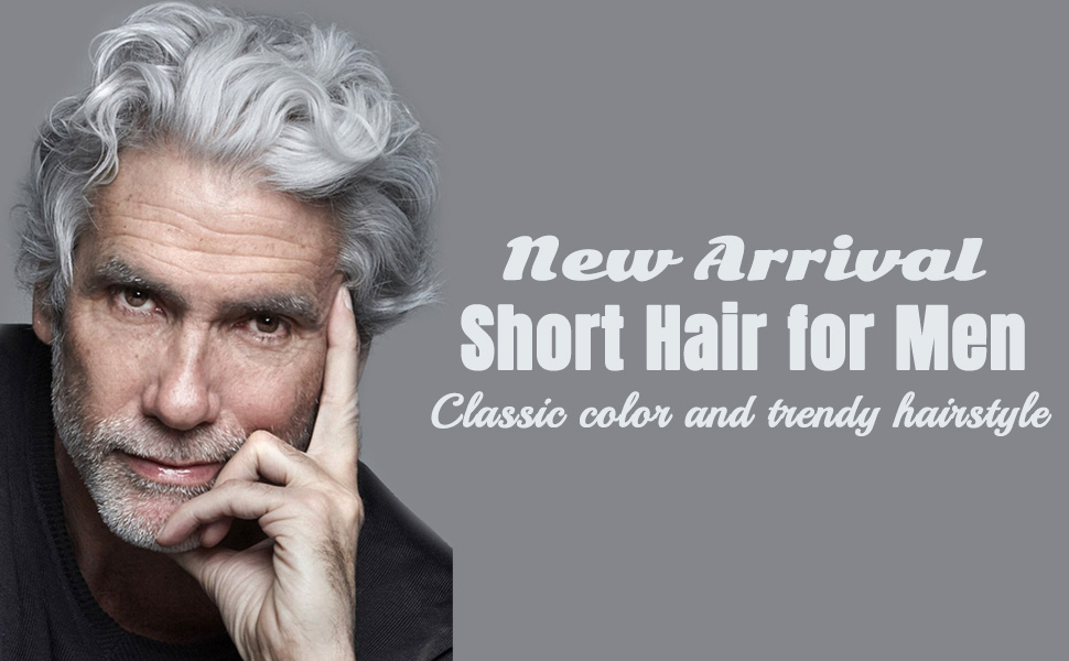 grey wig for men